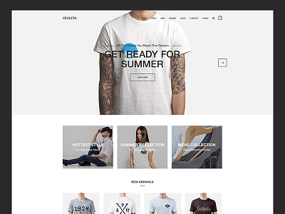 Veoleta - Clean Ecommerce PSD