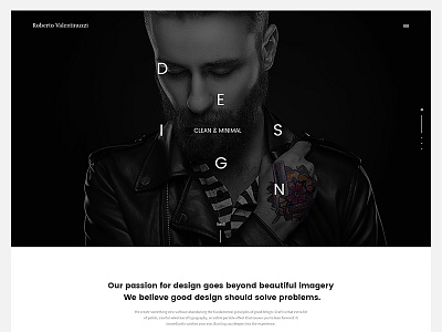 Roberto Valentinuzzi Agency agency creative onepage portfolio