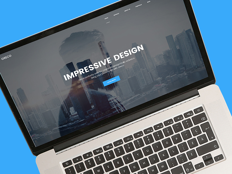 Greco - Corporate PSD Template template agency portfolio creative