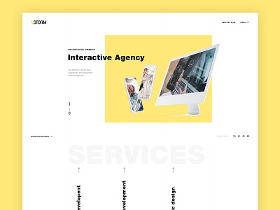 VSTORM - Agency agency clean creative minimal portfolio ui ux