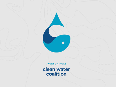 Clean Water Coalition Logo & Branding branding fish logo nonprofit water