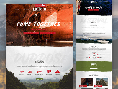 5 Point Film Festival Web Design adventure camping design film festival tmbr travel webdesign