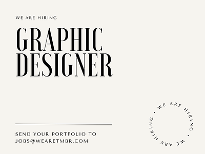 Hiring Graphic Designer