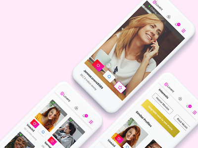 Loverz//dating app appdesign dating datingapp mobiledesign ui uidesign uiux ux uxdesign