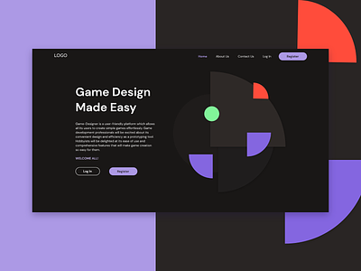 Gaming web concept graphicdesign illustration landingpage ui ui design ux webdesign