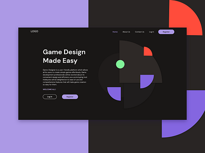 Gaming web concept