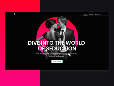 Loverz (date) landing page landingpage ui uidesign ux webdesigner website