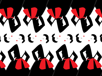 Cabaret illustration pattern