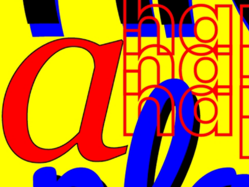 A happy place graphicdesign design fonts letters typography