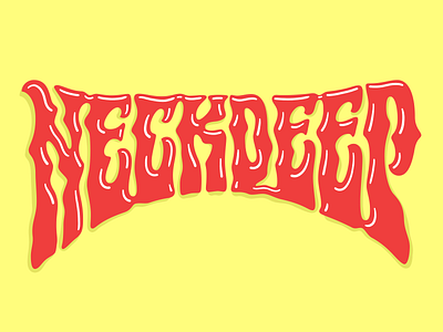 Neck Deep design illustration lettering neck deep pop punk psychedelic typography