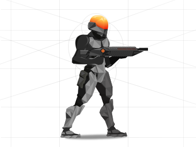 Armorset Concept 1 armor game illustration sci fi side scroller tech vector
