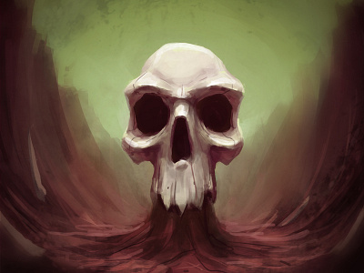 Skull 4 - Rotten Feeling 31daysofskulls decay halloween skull