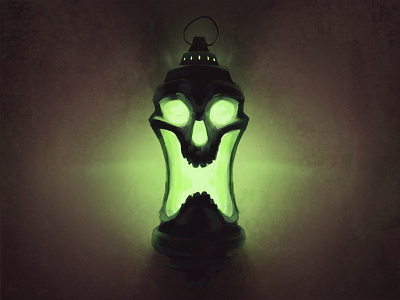 Skull 7 - Hand Lantern