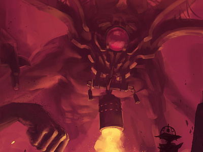 Big Bellringer bell cyclops digital painting fantasy