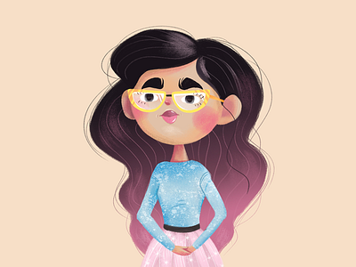 Girl with glasses