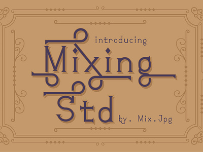 Mixink Std is a serif font