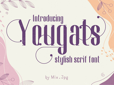 Yougats Font branding design font font awesome font design font family fonts handlettering lettering signature font