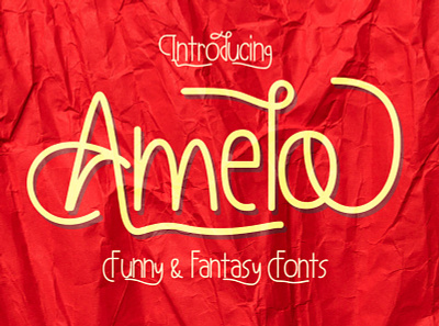 Amelo Funny & Fantasy Fonts branding design font font awesome font design fonts handlettering letter lettering logo typogaphy
