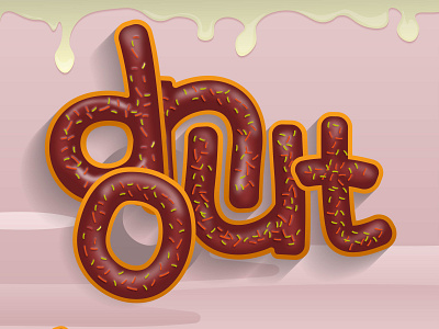 Donuts Lettering branding design font awesome font design font family fonts handlettering lettering logo signature font