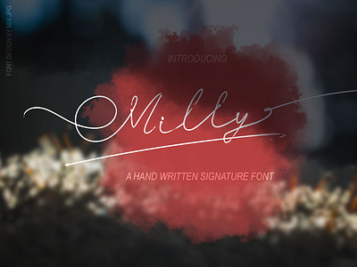 Milly Signature Font