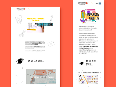 Project page - A illustrator's Website | UX Design, web design creative design illustration interface typogaphy ui user experience ux web webdesign website website design