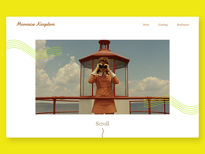 Webdesign - Moonrise Kingdom Website