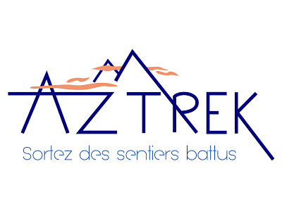 Trekking Logo brand branding creative design geometric graphic design identity logo mountain trekking vector