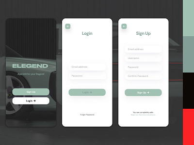 Login/Sign Up Screen app branding design graphic design ui ux