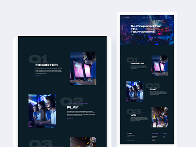 Landing Page for Esports Tournament