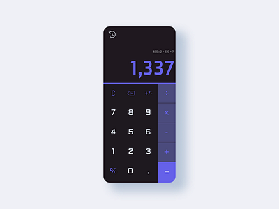 Calculator app design graphic design ui ux