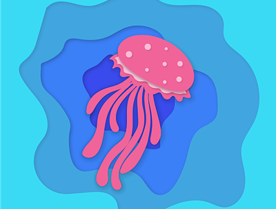 Jellyfish design illustration vector