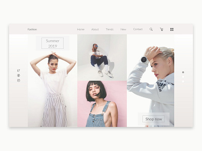 Fashion uidesign ux dribbble webdesign