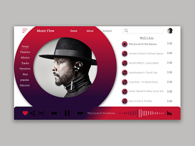 Music player website