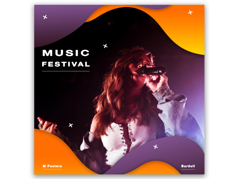 Music Festival Poster by Tatia Burduli on Dribbble