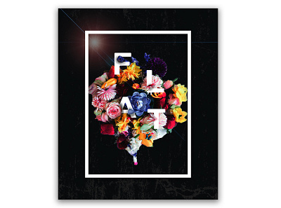 Flower art poster design