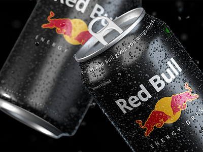 RedBull Drink Packaging adobe photoshop energy drink package design packaging redbull