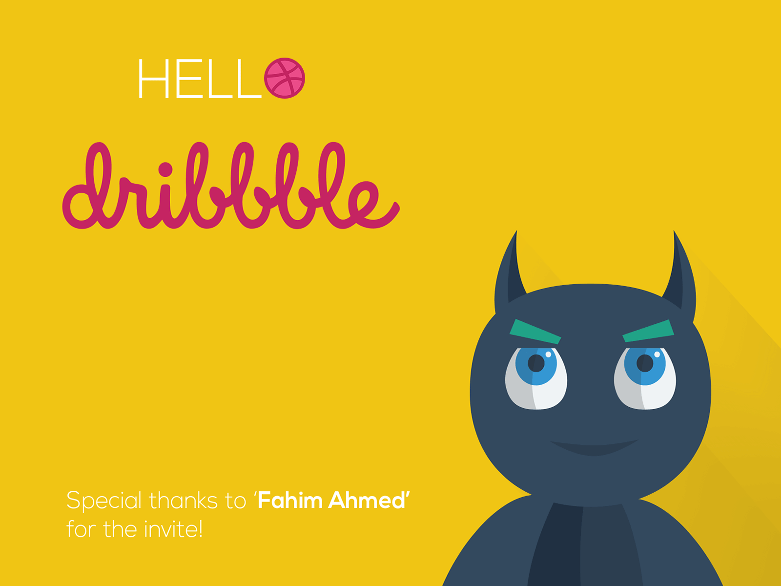 Hello Dribbble animation art design graphic design illustration material design ui