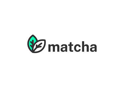 matcha brand design logo logo design vector