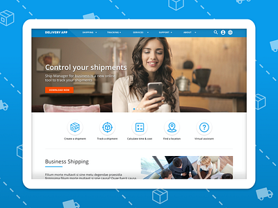 Delivery App angular app business delivery design firstshot indigo.design shipping ui ux web website