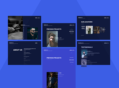 Web Application - Beardudes app branding concept creative design dark theme design minimalistic prototype ui design ux design web design
