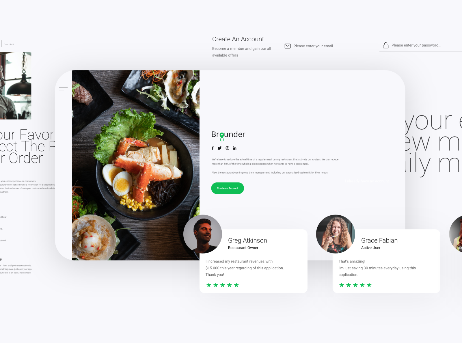 Restaurant Application by Brindus Cristian on Dribbble