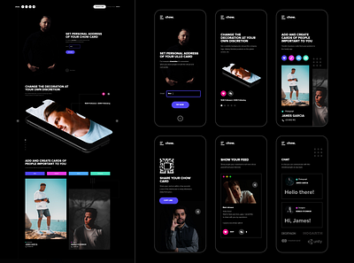 Branding Application app app design branding concept dark theme design minimalistic prototype ui design ux design web design website design