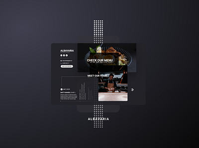WebApp - Albavaria app branding concept creative design design minimalistic prototype restaurant ui design ux design website design