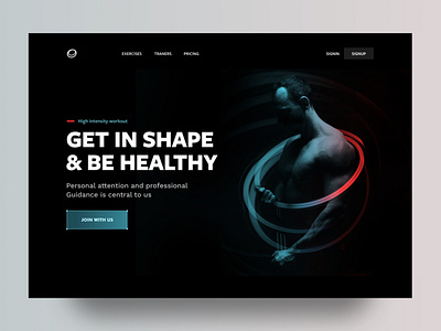 Workout Landing page - Web Design afghanistan branding clean design design graphic design graphicdesign gym gym landing page gymnastics logodesign minimal ui user experience userinterface web workout workout landing page