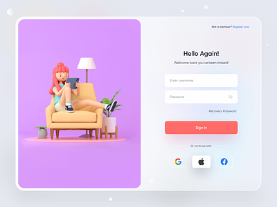 Login Page - Web Design