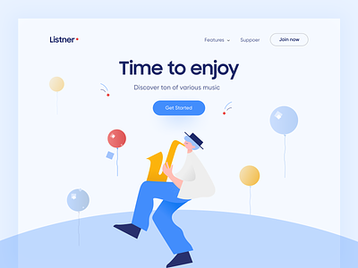 Music Landing Page - UI/UX Design
