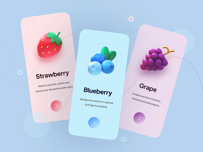 Fruits Onboarding - Mobile App 3d app delivery delivery app delivery service design fruit app fruit delivery illustration minimal mobile mobile app mobile application ui ux