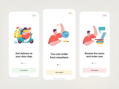 Delivery Onboarding UI Design - Mobile App