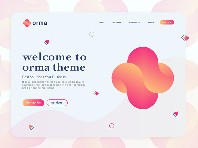 Orma Landing page abstract branding branding identity business creative gradient graphicdesign illustration landing page design landingpage logo marketing modern orma symbol tecnology theme ui ux web