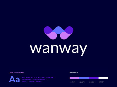 W Letter mark - wanway branding logo